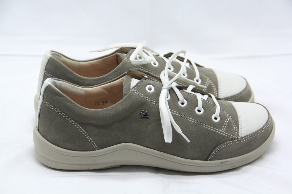 Finn Comfort Soho Shoes Womens Size Eu 39 US 8-8.5 Sage Green Nubuck Sneakers